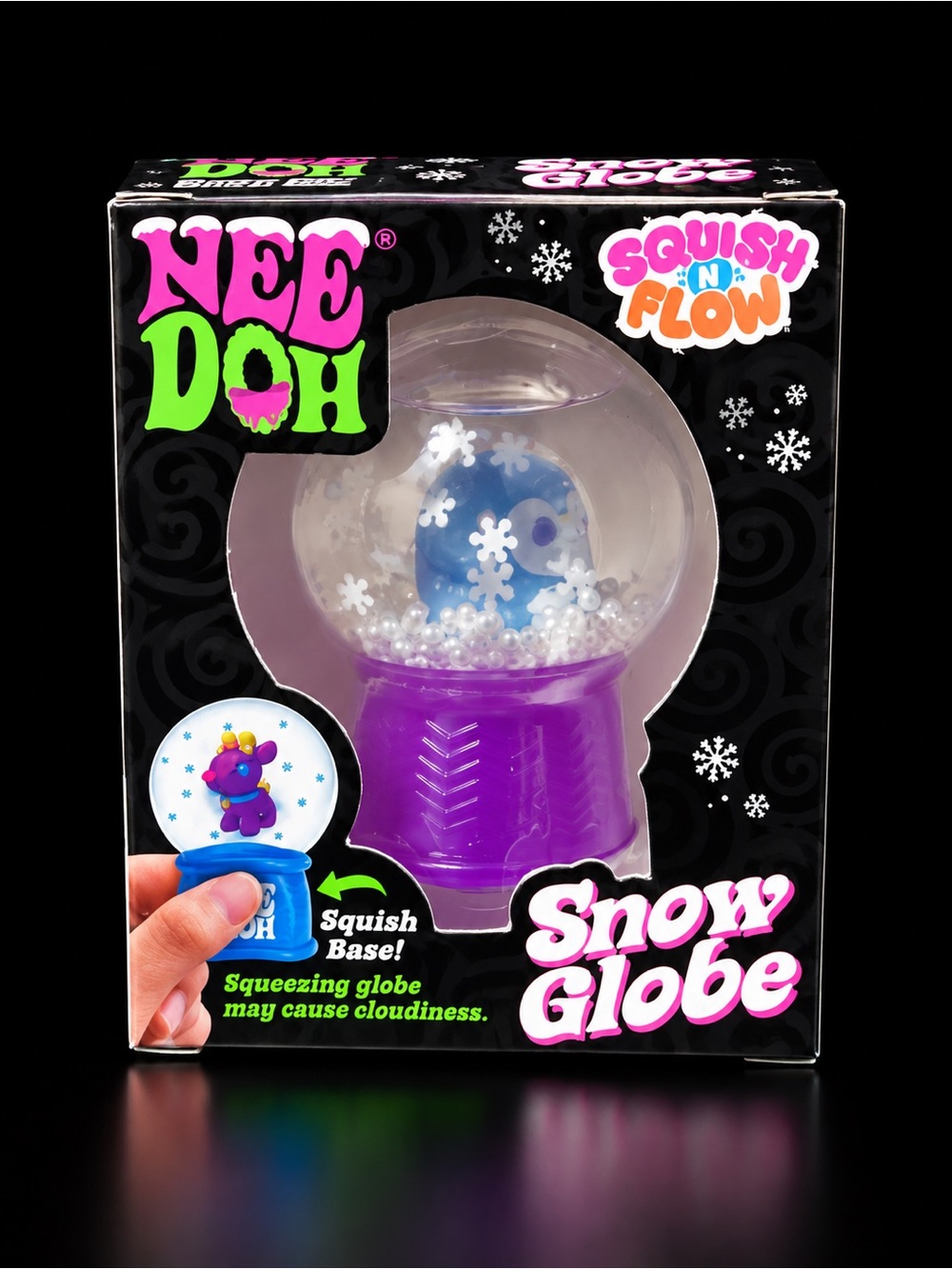 Nee Doh Snow Globe Toy - Purple Base